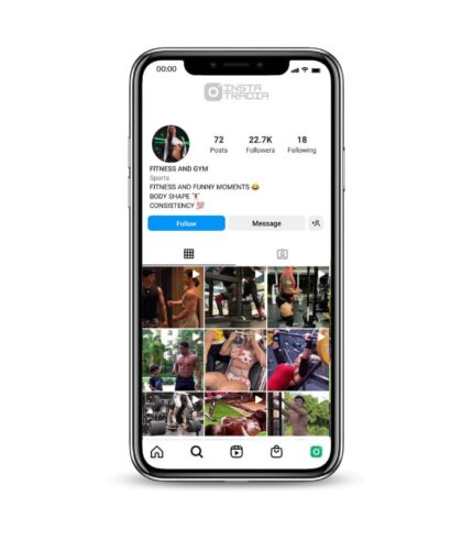 Buy Gym Fitness Instagram Account
